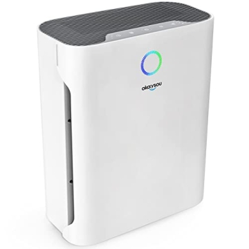 Okaysou Air Purifier 1008 Sq Ft Quiet HEPA Filter Cleaner
