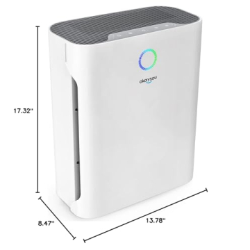 Okaysou Air Purifier 1008 Sq Ft Quiet HEPA Filter Cleaner