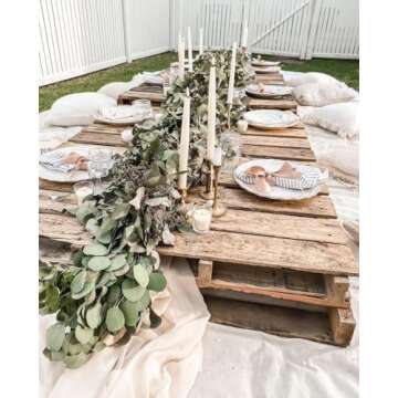 LampLust Flameless Taper Candles, Realistic 3D Flame with Wick, 11 Inch, 4 Pack, WhiteReal Wax, Flickering Flameless Candle LED, Remote & Batteries Included, Home Decor, Mantel & Wedding Centerpieces