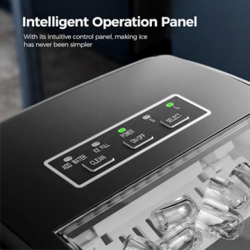 Electactic Ice Maker - 26Lbs/24H Portable & Self-Cleaning