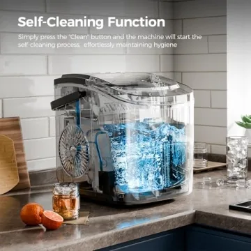 Electactic Ice Maker - 26Lbs/24H Portable & Self-Cleaning