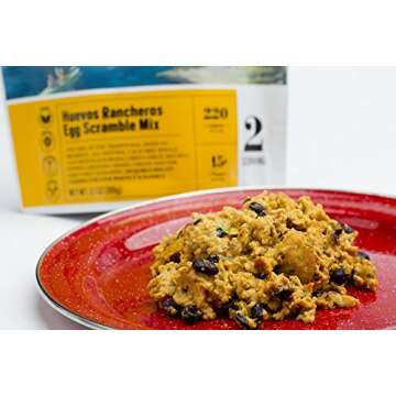 Backpacker's Pantry Huevos Rancheros Egg Scramble Mix, 2 Servings Per Pouch, Freeze Dried Food, 15 Grams of Protein, Vegetarian