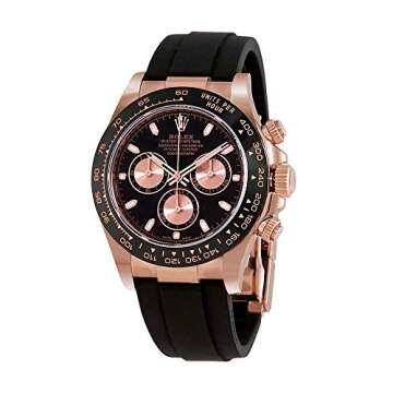 Rolex Cosmograph Daytona Black Pink Dial Automatic Watch