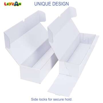 Leyzan Trading-Card Storage Box, 8-Pack • 1000 Count Corrugated Cardboard Storage Box with dividers & labels for TCG/Magic/Mtg storage and Collection, 14.4 INCH Horizontal