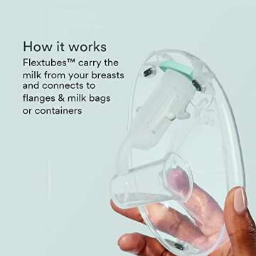 Willow Breast Pump Flextubes 2-Count - for Spare Use or Replacement Part for The Willow 360 or Willow 3.0 Wearable, Hands-Free Breast Pump, Breastfeeding Essential for New Moms
