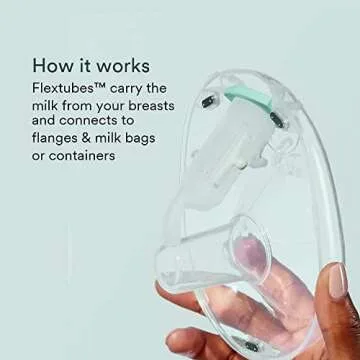Willow Breast Pump Flextubes 2-Count - for Spare Use or Replacement Part for The Willow 360 or Willow 3.0 Wearable, Hands-Free Breast Pump, Breastfeeding Essential for New Moms