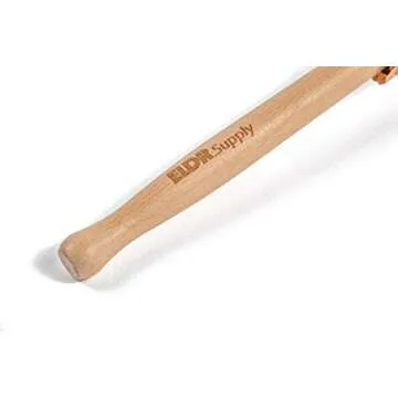 ELDR Supply Bottle Brush, 14in Extra Long German Beechwood Handle, Strong Hemp Bristles, Zero Waste, Cleans and Scrubs Hard to Reach Wide Mouth Jars, Glasses, and Tumblers