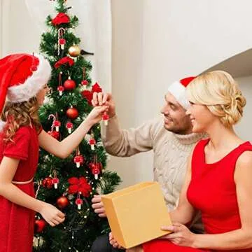 Felt Mushroom Christmas Mushroom Decorations Xmas Hanging Ornament Christmas Tree Ornament Decorations for Wedding Holiday(12 Pieces)