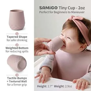 SAMiGO Silicone Baby Feeding Set for Self Feeding