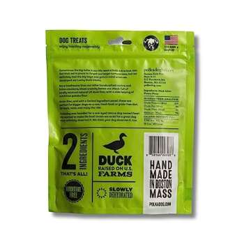 Polkadog Lucky Duck Bone-Shaped Dog Treats, Cat Snacks – All-Natural Pet Treats for Kittens, Puppies – Bite-Sized, Crunchy Snack for Dogs, Cats – 2 Ingredients – 7oz