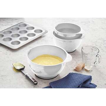 KitchenAid Classic Mixing Bowls Set - Durable & Non-Slip