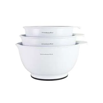 KitchenAid Classic Mixing Bowls Set - Durable & Non-Slip