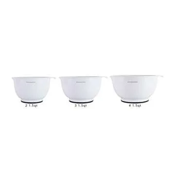 KitchenAid Classic Mixing Bowls Set - Durable & Non-Slip