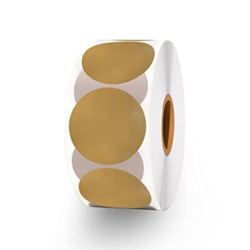 JUMPUPPY 2In Round Thermal Sticker Labels Self-Adhesive Circle Direct Thermal Printer Papers Multi-P...