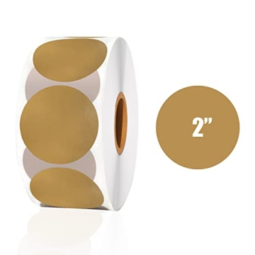 JUMPUPPY 2” Round Thermal Sticker Labels for Printing