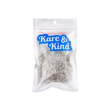 Kare & Kind 200 pcs Earring Hooks - Stylish Silver DIY Jewelry