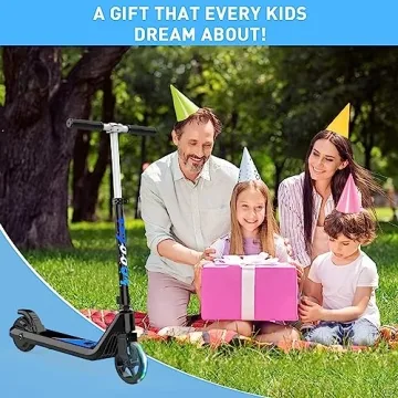 LINGTENG Kids Electric Scooter with Adjustable Height