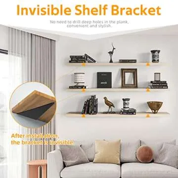 Heavy Duty Shelf Brackets - 90lbs Capacity Steel Braces