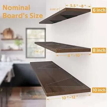 Heavy Duty Shelf Brackets - 90lbs Capacity Steel Braces