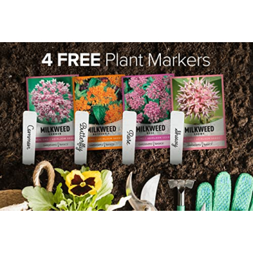 Milkweed Seeds for Monarch Butterflies - 4 Varieties