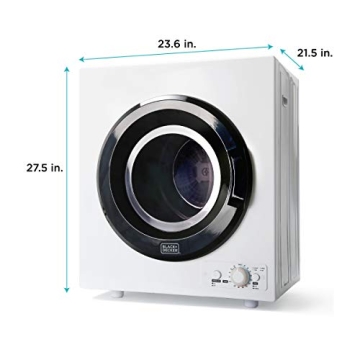 BLACK+DECKER Compact Dryer for Standard Outlet, 4 Modes