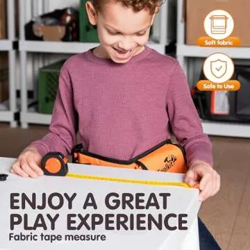 JOYIN 19Pcs Kids Tool Set - Construction Belt & Drill