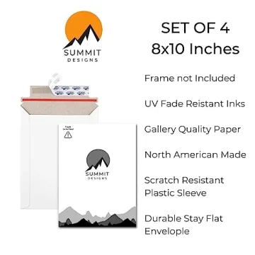 Football Wall Decor - Sports Posters Set of 4 Unframed