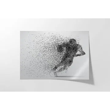 Football Wall Decor - Sports Posters Set of 4 Unframed