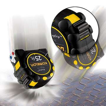 Komelon 7125 25-Foot Magnetic Measuring Tape - Durable & Accurate