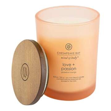 Chesapeake Bay Candle PT31905 Scented Candle, Love + Passion (Grapefruit Mango), Medium, Home Décor