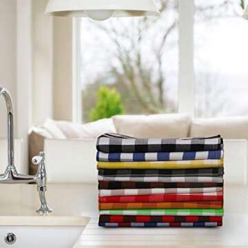 Urban Villa Cotton Dinner Napkins Set of 12, 20x20 Inche Soft Premium Cotton Napkins, Hotel Quality ...