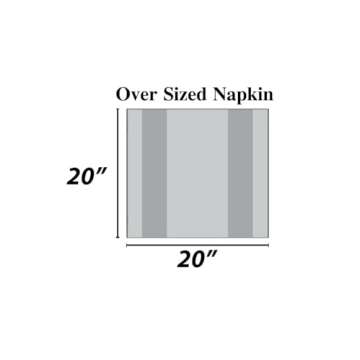 Urban Villa Cotton Dinner Napkins Set of 12, 20x20 Inche Soft Premium Cotton Napkins, Hotel Quality Highly Absorbent, Reusable & Washable Mitered Corner Table Dinner Napkins - (Multicolor, Checkerd)