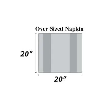 Urban Villa Cotton Dinner Napkins Set of 12, 20x20 Inche Soft Premium Cotton Napkins, Hotel Quality Highly Absorbent, Reusable & Washable Mitered Corner Table Dinner Napkins - (Multicolor, Checkerd)