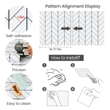 LXCREAT Black and White Peel and Stick Wallpaper for Stylish Interiors