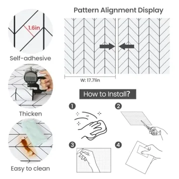 LXCREAT Black and White Peel and Stick Wallpaper for Stylish Interiors