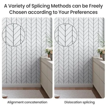 LXCREAT Black and White Peel and Stick Wallpaper for Stylish Interiors