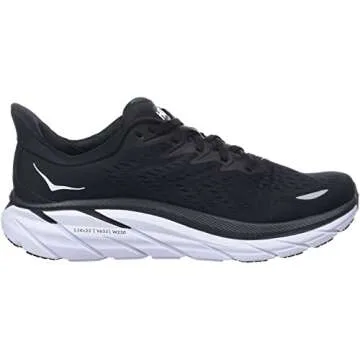 HOKA Men's Running Shoes - Black White for Comfort and Performance
