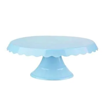 Grupo Mirandinha - Thin Acrylic Cake Stand with Lace - Durable, Elegant and Reusable Design for Spec...