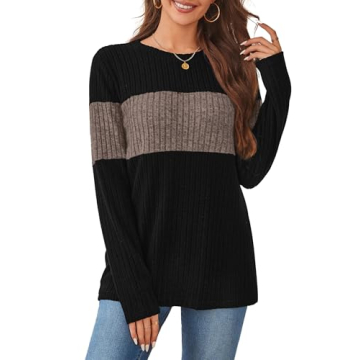 Trendy Color Block Sweater for Women - Fall Fashion