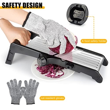 Adjustable Stainless Steel Mandoline Food Slicer