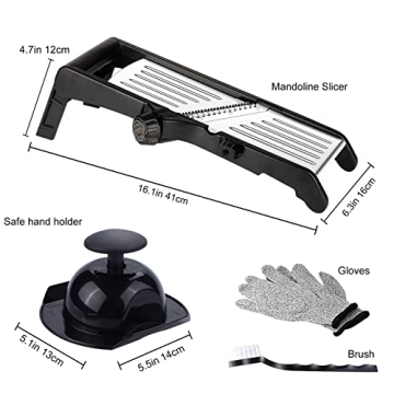 Adjustable Stainless Steel Mandoline Food Slicer