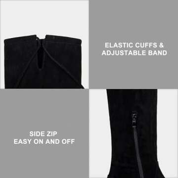 Vepose Knee High Suede Boots - Comfort Meets Style
