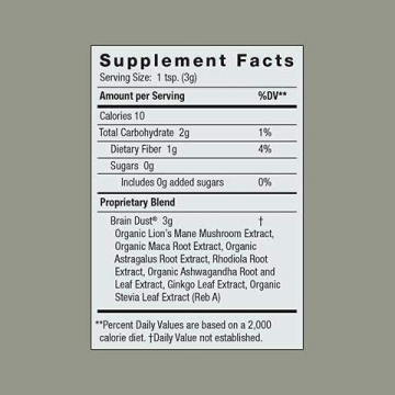 Moon Juice Brain Dust Supplement for Enhanced Memory & Focus