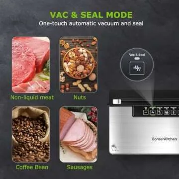 Powerful Bonsenkitchen Vacuum Sealer with 5 Modes