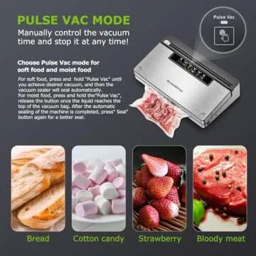Powerful Bonsenkitchen Vacuum Sealer with 5 Modes