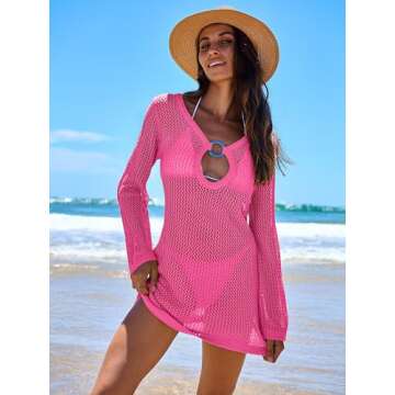 Chic ANRABESS Crochet Cover Up for Women - Perfect Beach Swimsuit