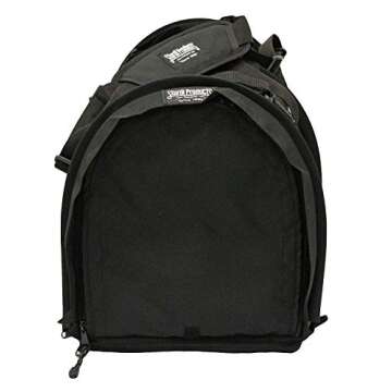 Sturdibag Extra Large Pet Carrier Flexible Height Pet Tote, Black,Size XL { 20"L x 16"H x 12"W}