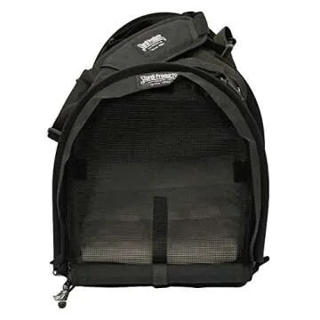 Sturdibag Extra Large Pet Carrier Flexible Height Pet Tote, Black,Size XL { 20"L x 16"H x 12"W}