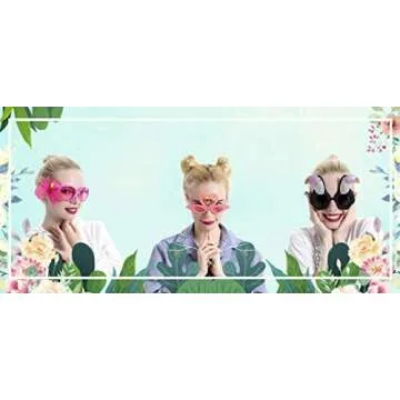 Ocean Line Luau Sunglasses for Fun Tropical Parties