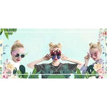 Ocean Line Luau Sunglasses for Fun Tropical Parties